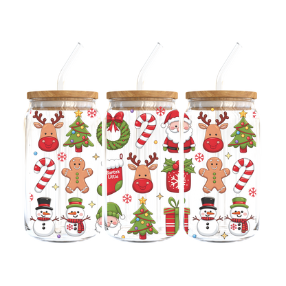Christmas Cuties Glass Tumbler