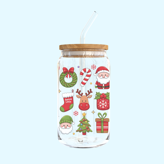 Christmas Cuties Glass Tumbler