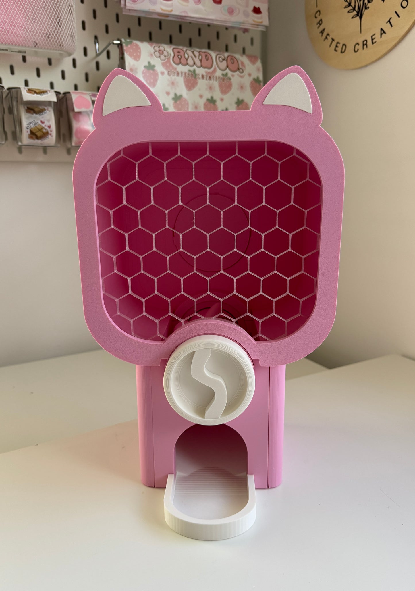 Cat Ear Mini Vending Machine | Custom 3D Printed Display for Markets, Classrooms & Small Business
