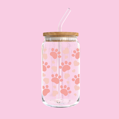 Dog Lover Glass Tumbler