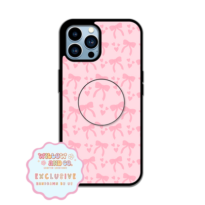 Love & Bows (Pink) - Pop Socket