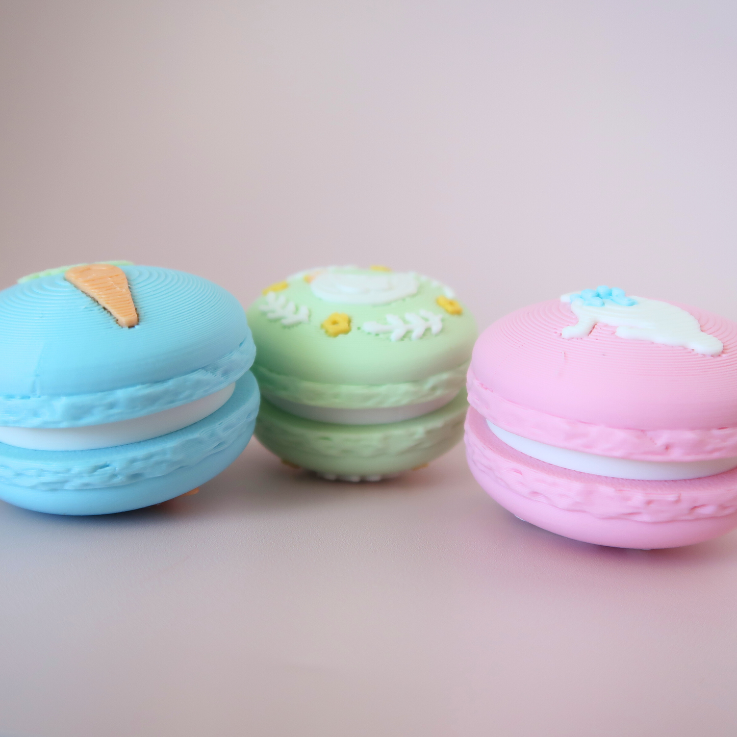 Easter Macaron Clicker Fidget – Build Your Own Two Pack - Pastel Egg Keychain Toy | Bakery Collection