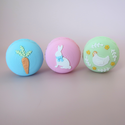 Easter Macaron Clicker Fidget – Build Your Own Two Pack - Pastel Egg Keychain Toy | Bakery Collection