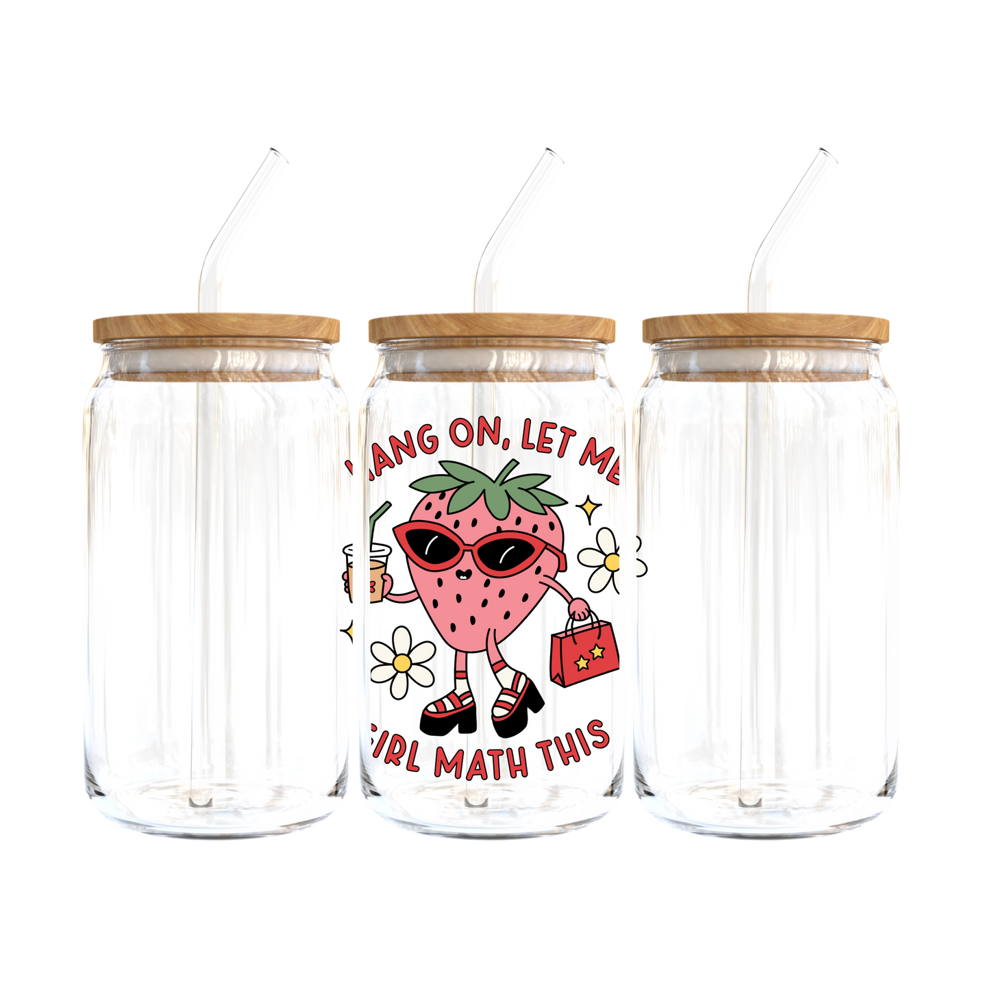 Hang On, Let Me Girl Math This Glass Tumbler