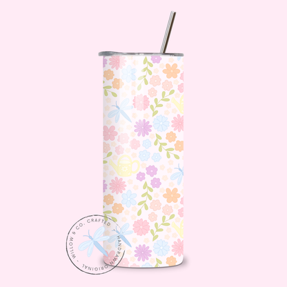 Spring Floral - Metal Tumbler