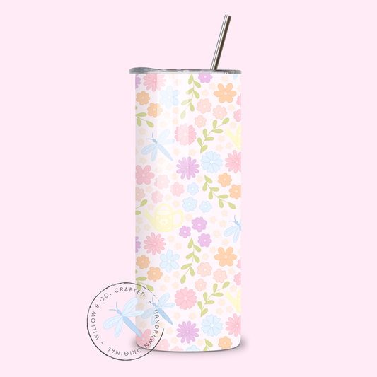Spring Floral - Metal Tumbler