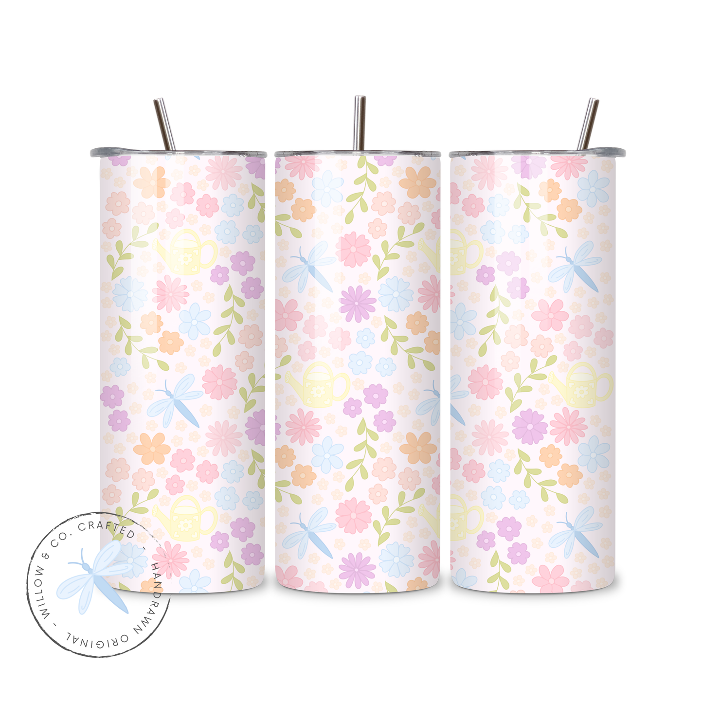 Spring Floral - Metal Tumbler
