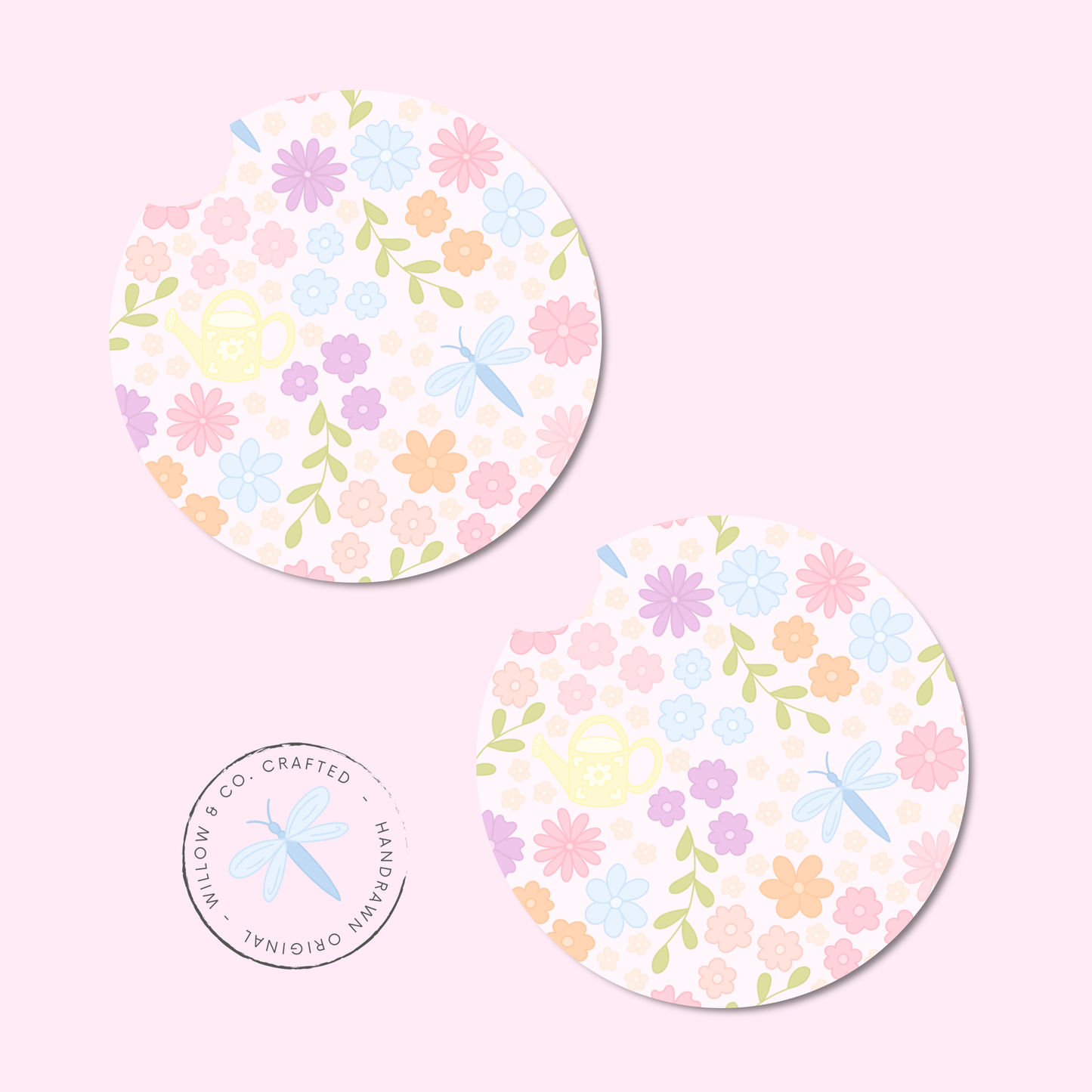 Spring Floral - Car Coasters
