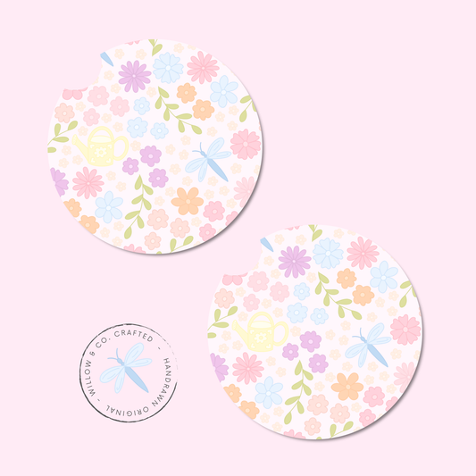 Spring Floral - Car Coasters