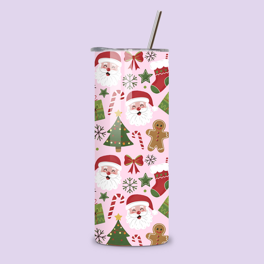 Jolly Christmas Metal Tumbler