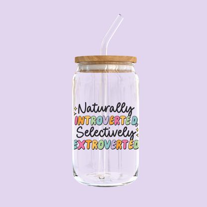 Naturally Introverted, Selectively Extroverted Glass Tumbler