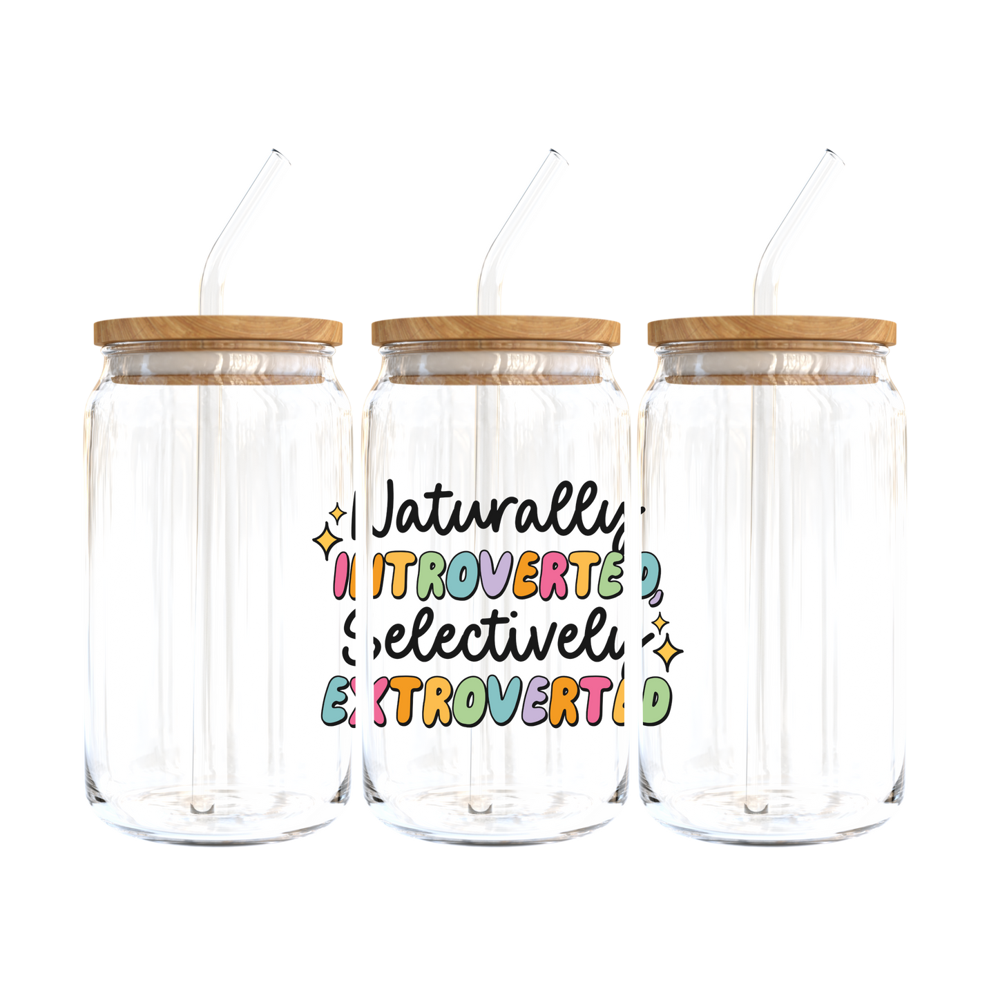 Naturally Introverted, Selectively Extroverted Glass Tumbler