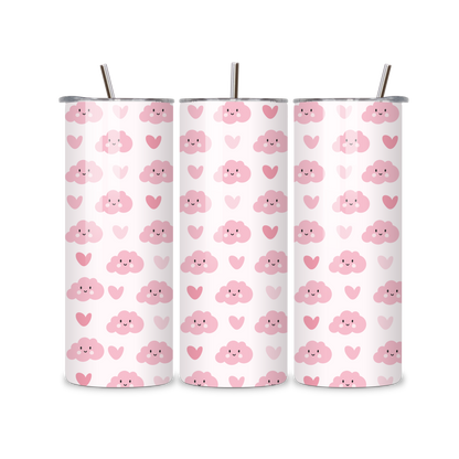 Pink Clouds Metal Tumbler
