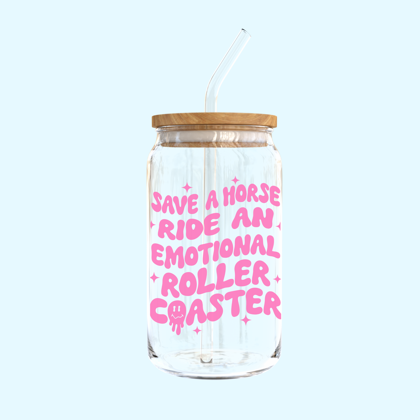 Save A Horse, Ride An Emotional Roller Coaster Glass Tumbler