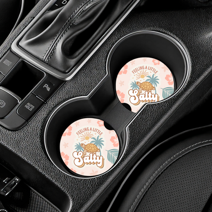Feeling A Little Salty Car Coasters