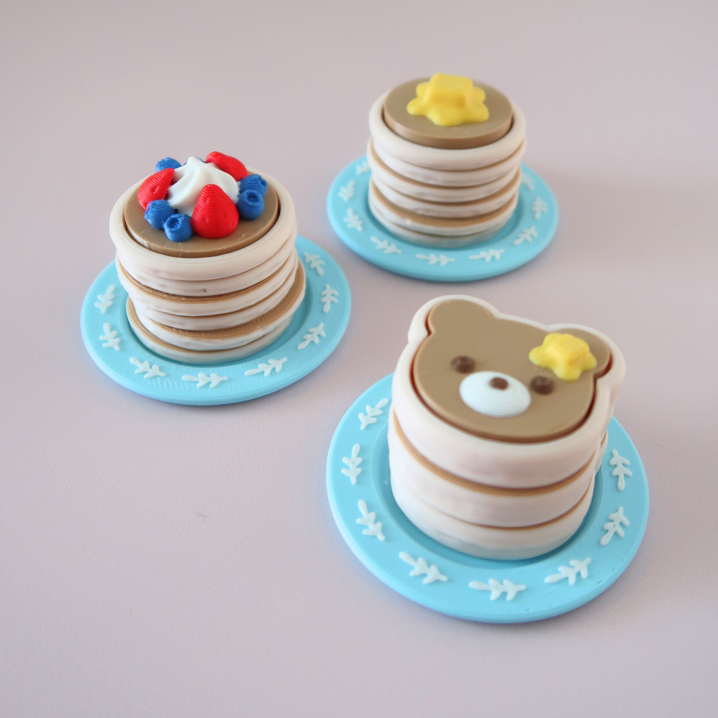 Pancake Clicker Fidget Keychain – Cute Breakfast Sensory Toy | Pancake Cuties