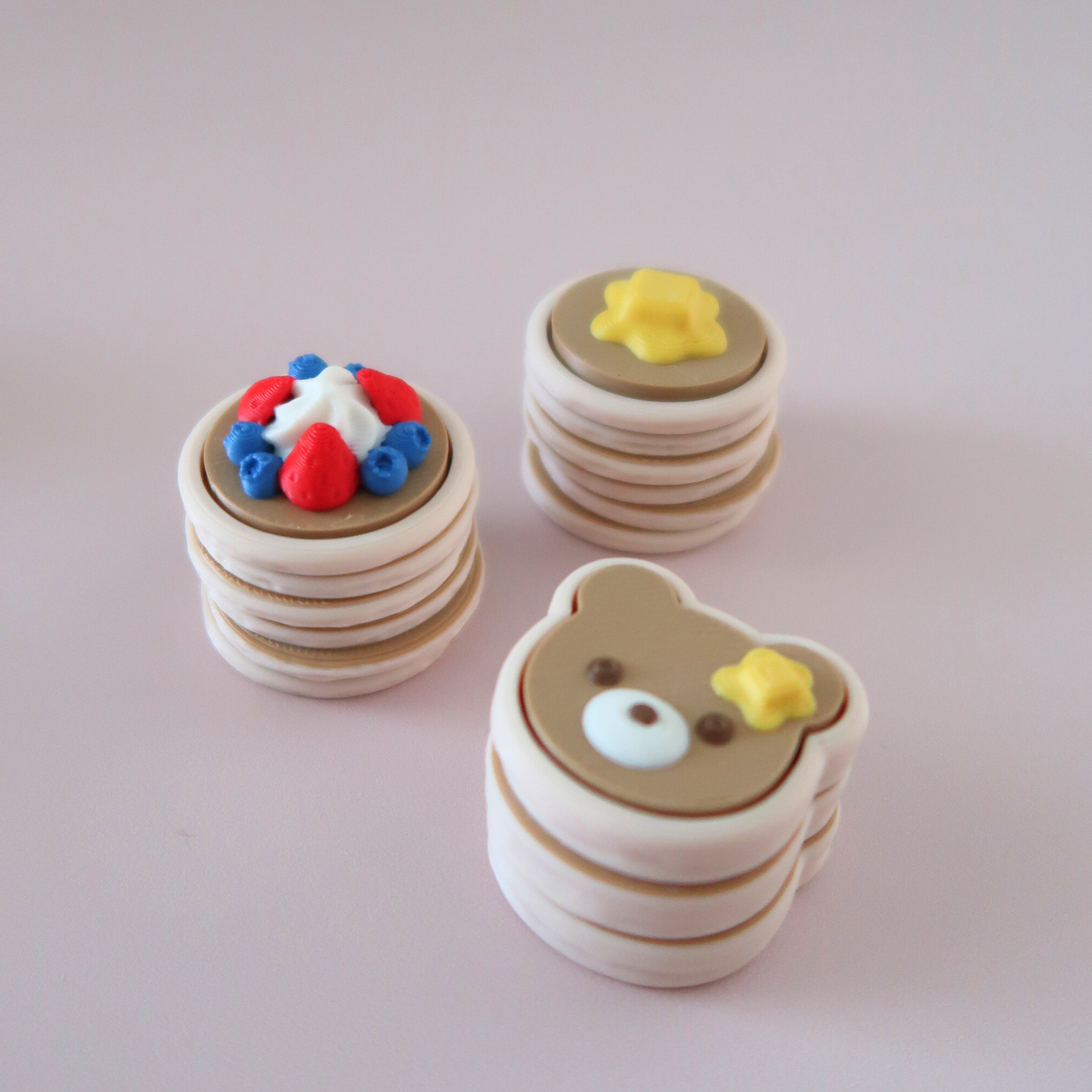 Pancake Clicker Fidget Keychain – Cute Breakfast Sensory Toy | Pancake Cuties