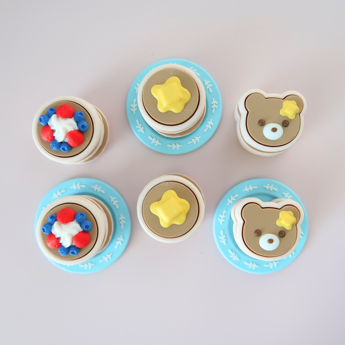Pancake Clicker Fidget Keychain – Cute Breakfast Sensory Toy | Pancake Cuties